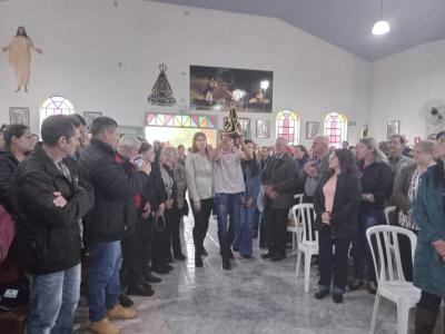 Nova Laranjeiras - Comunidade GuaraÃ­ celebra Nossa Senhora Aparecida (12/10)